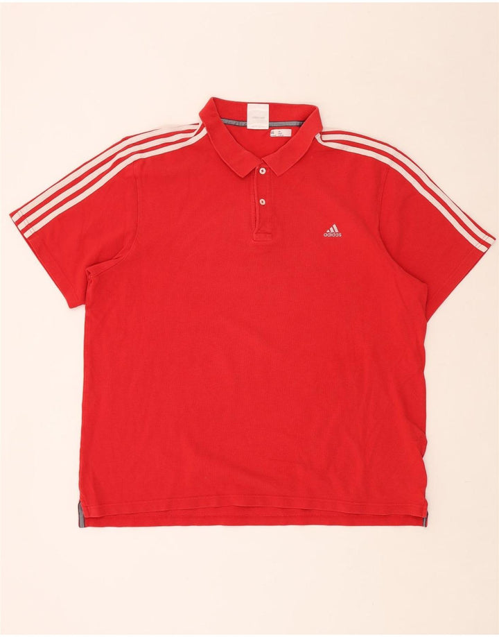Мужская рубашка-поло ADIDAS 2XL, красный хлопок