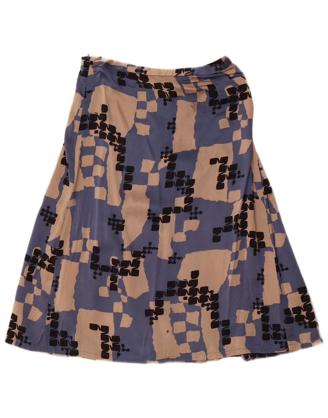 LES COPAINS Женская юбка из 2 предметов IT 42 Medium W28 Синий геометрический шелк