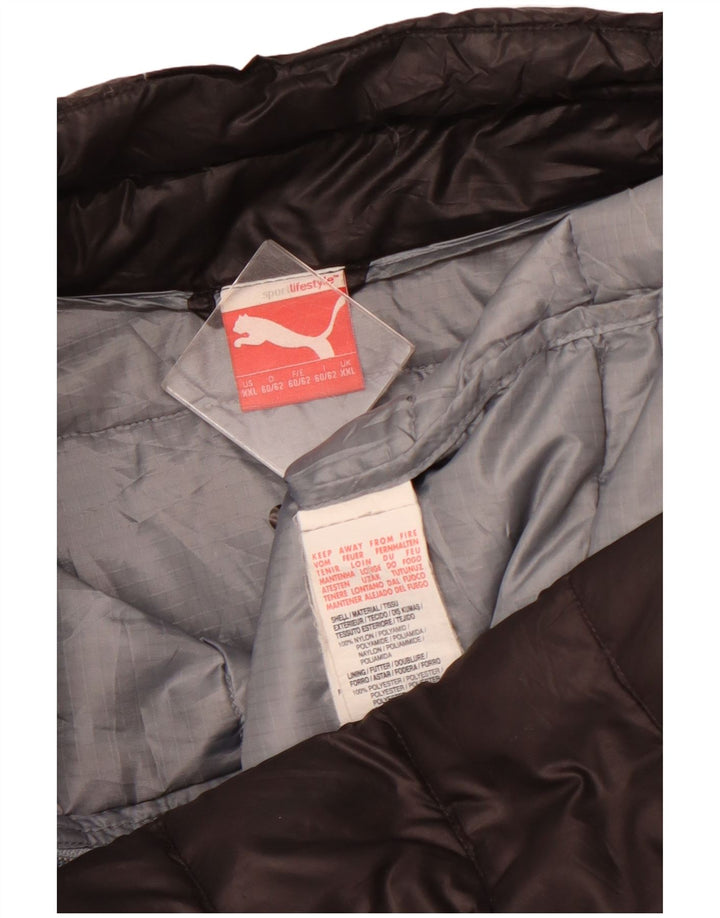 Мужская стеганая куртка PUMA UK 44 2XL, черный нейлон