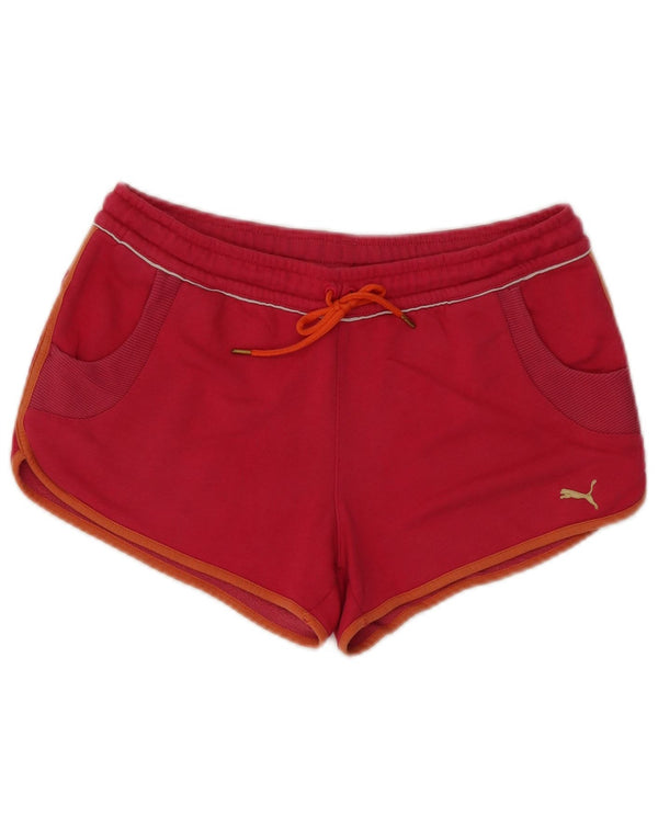 Женские спортивные шорты Puma UK 14, большие розовые хлопковые