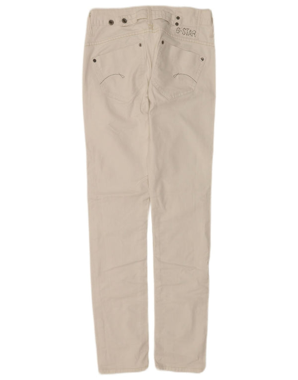 Женские узкие повседневные брюки G-Star W28 L32, белый хлопок