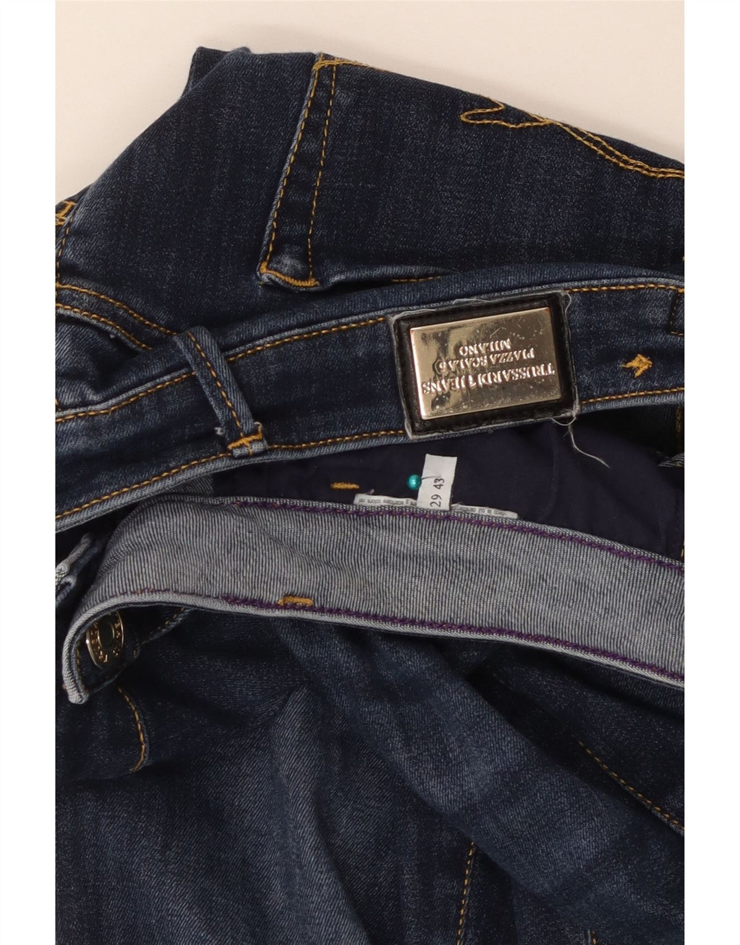 Женские зауженные джинсы Trussardi IT 43 Medium W29 L30 Синие