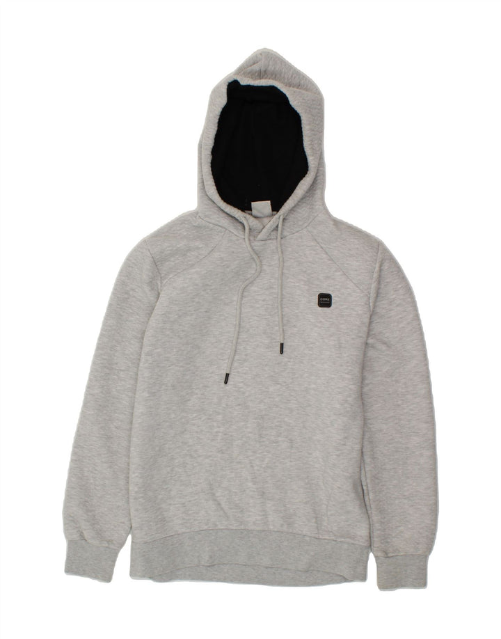 JACK & JONES Mens Hoodie Jumper Medium Grey Polyester Vintage Jack & Jones and Second-Hand Jack & Jones from Messina Hembry 