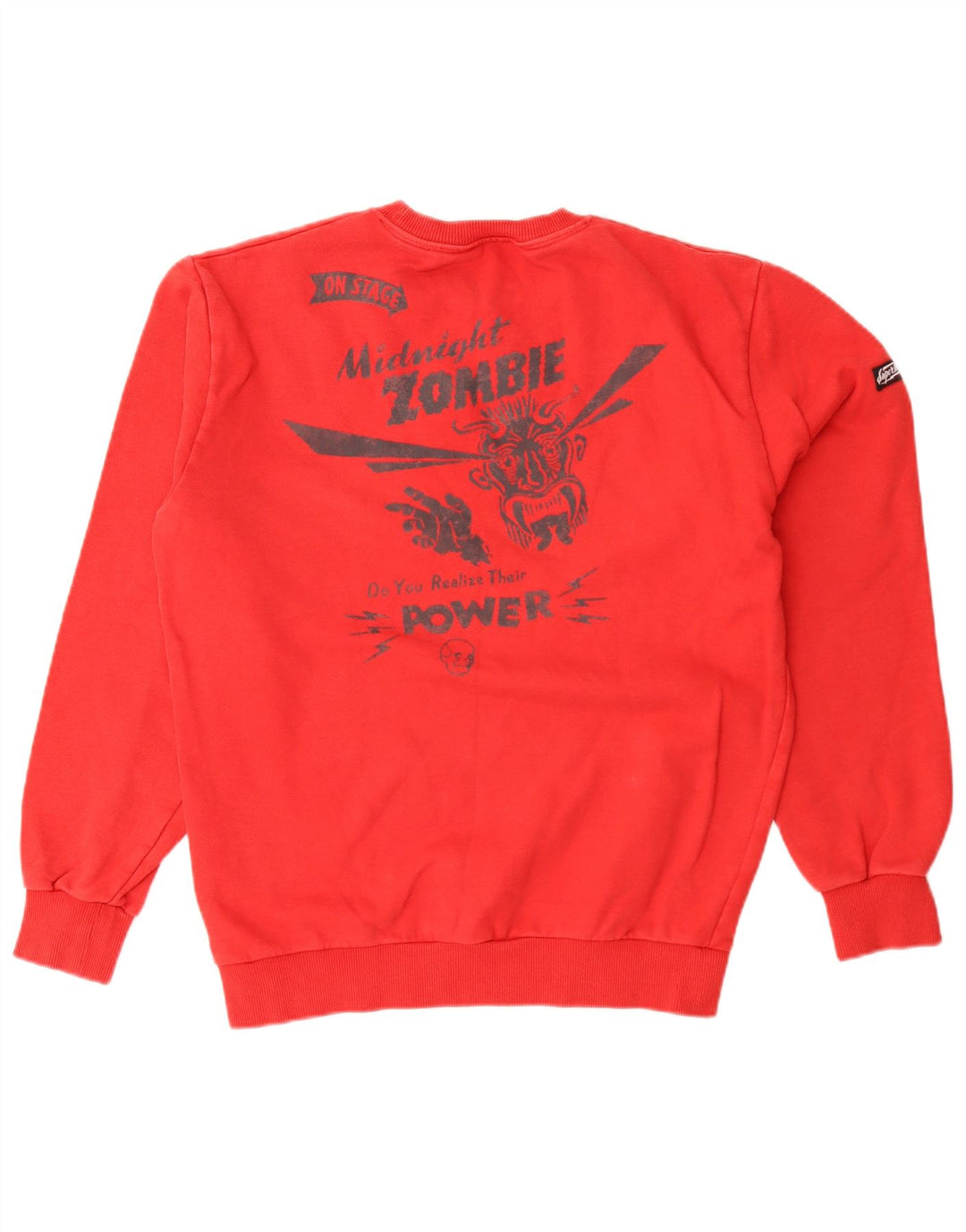 Мужской свитшот с рисунком Superdry, средний красный