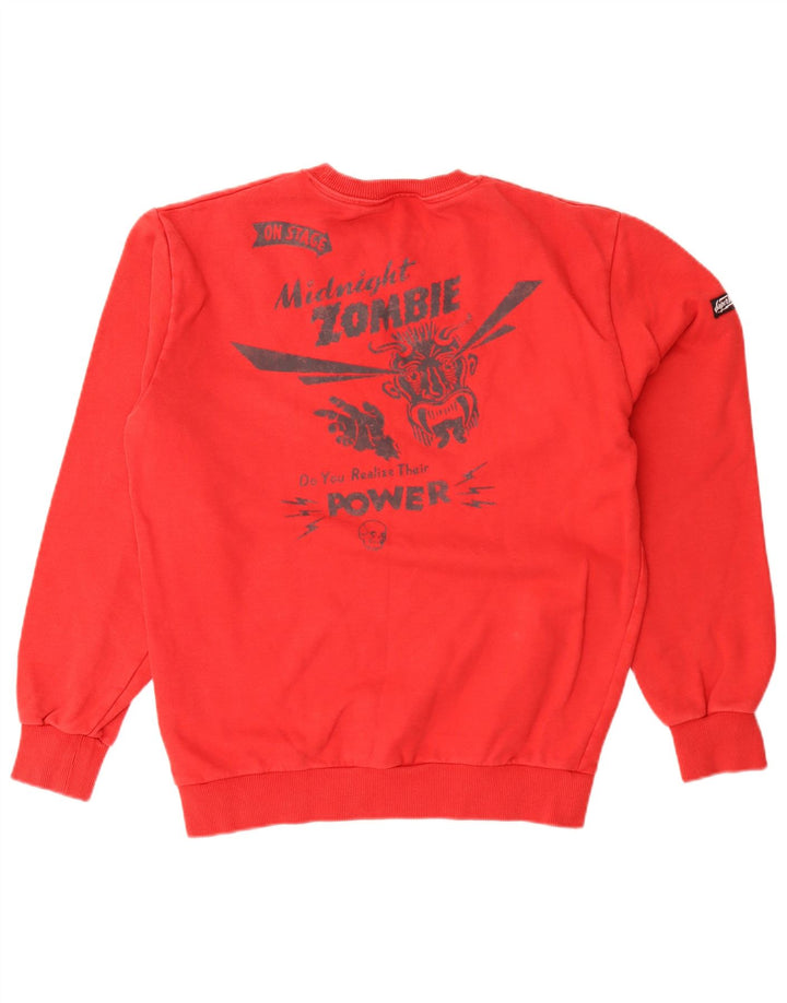 Мужской свитшот с рисунком Superdry, средний красный