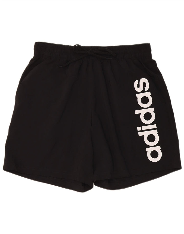 Мужские спортивные шорты Adidas с рисунком XL, черный полиэстер