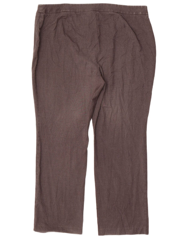 Женские прямые костюмные брюки Marks & Spencer UK 20 2XL W40 L29 серые