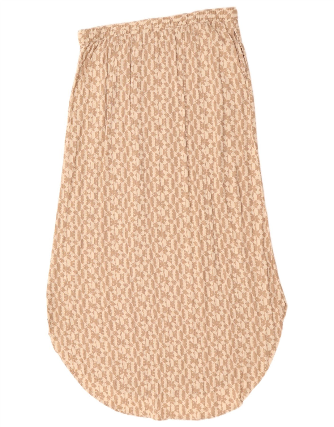 Женская макси-юбка Eddie Bauer UK 14 Medium W30 Бежевый вискоза с геометрическим рисунком