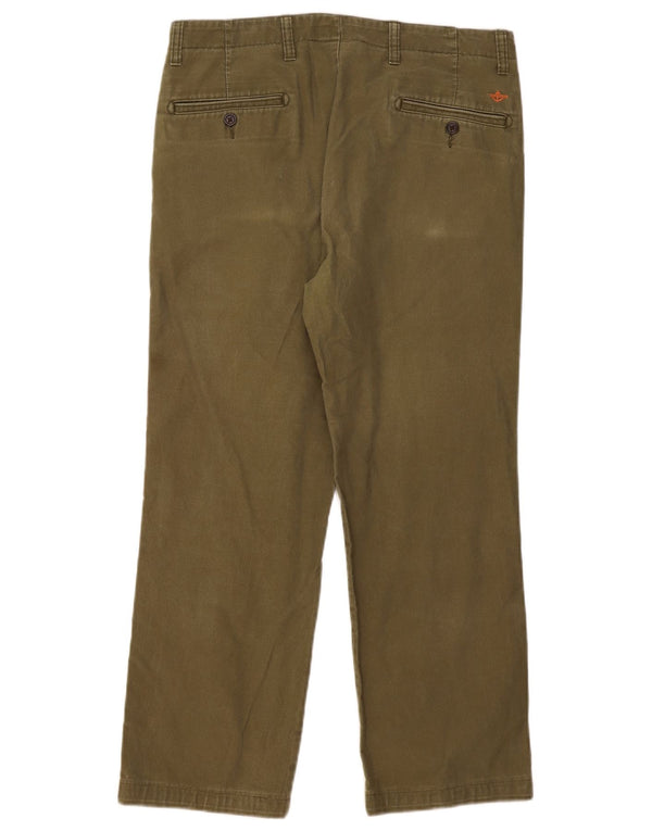 Мужские прямые брюки-чиносы Dockers W34 L27, хлопок цвета хаки