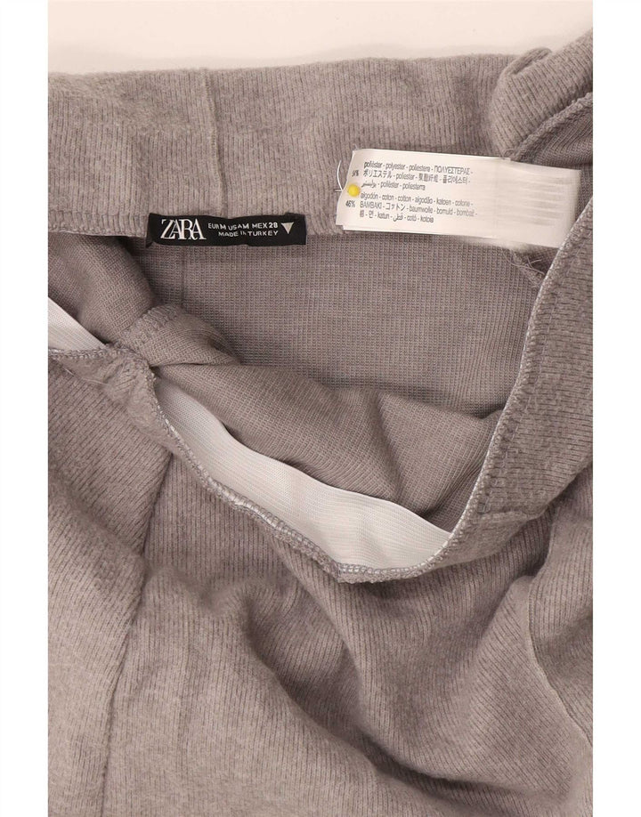 Женская юбка-миди Zara Medium W28, серый полиэстер с крапинками
