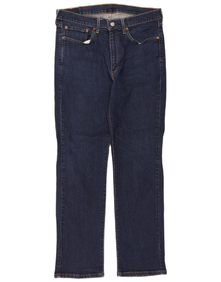 Мужские прямые джинсы Levi's 514 W36 L32 темно-синие, хлопок