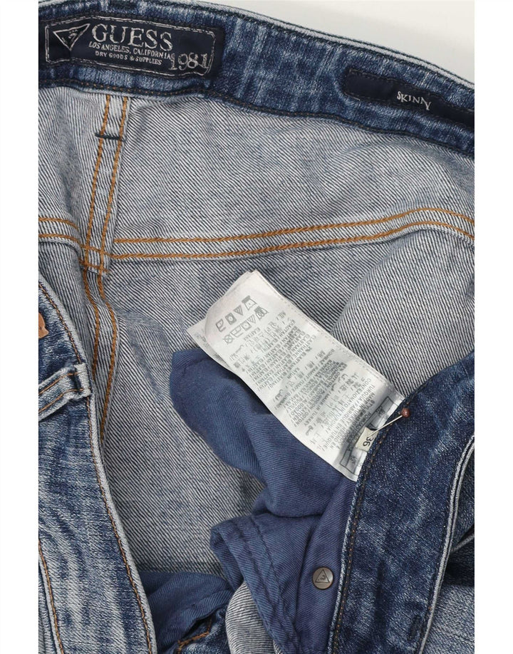 Мужские джинсовые шорты Guess W36, большие синие, хлопок