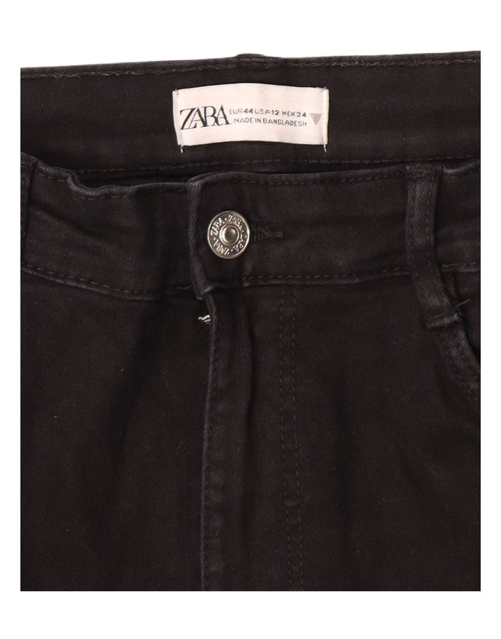 ZARA Womens Slim Jeans EU 44 XL W34 L27 Black
