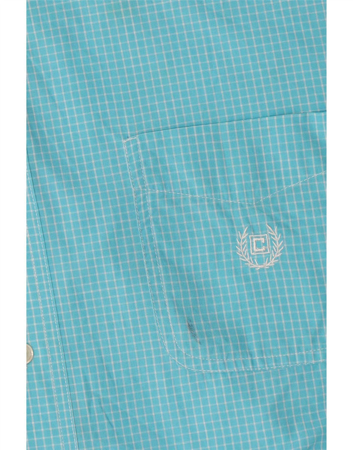 Мужская рубашка Chaps Easy Care XL, синяя клетка, хлопок