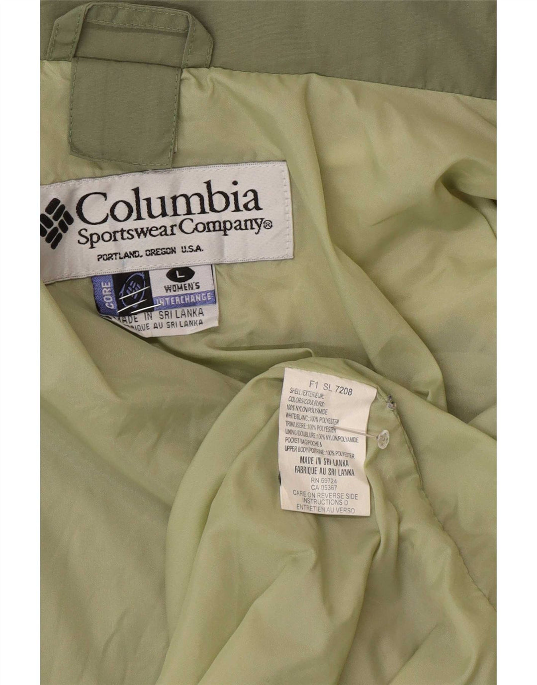 Женская дождевик свободного кроя Columbia Interchange UK 16, большой зеленый цвет