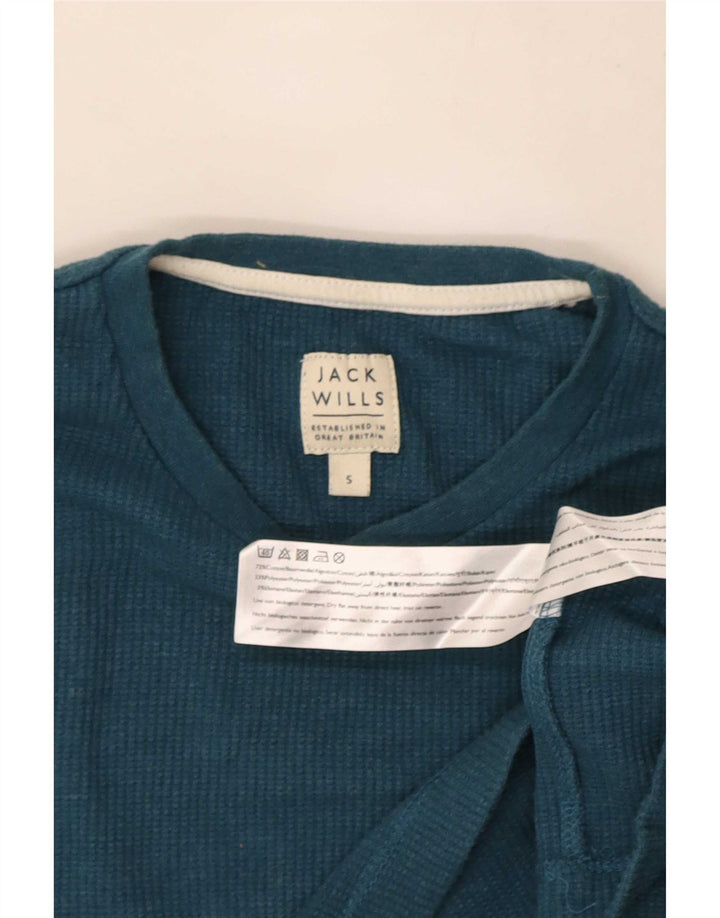 Мужской топ Jack Wills с длинным рукавом, маленький синий хлопок