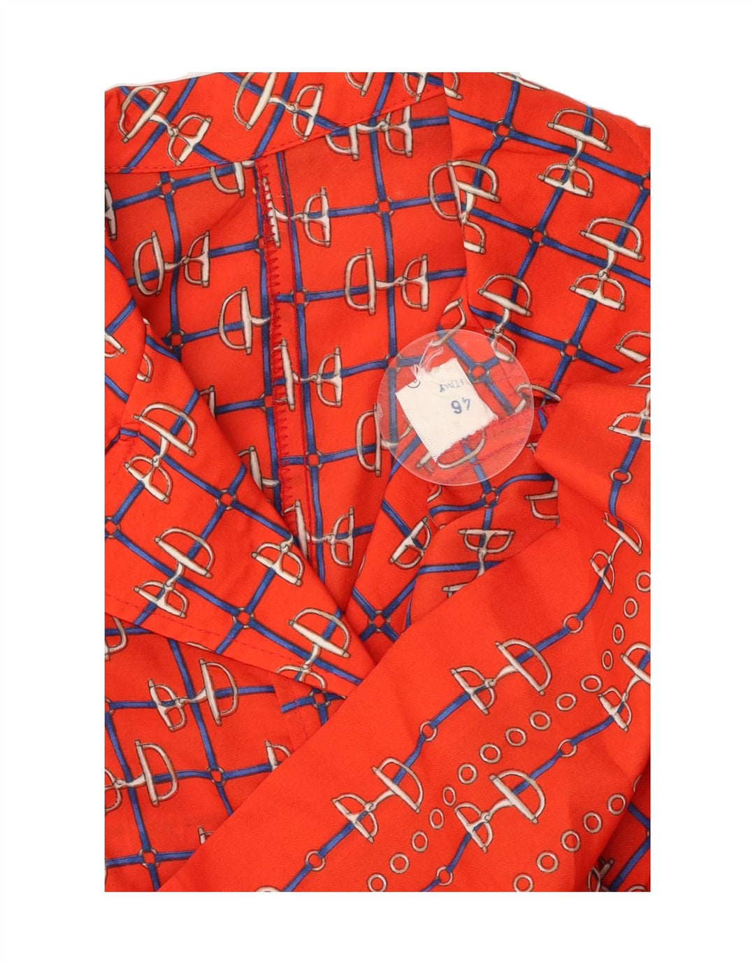 VINTAGE Womens Long Sleeve Pullover Shirt Dress IT 46 Large Red Check Vintage Vintage and Second-Hand Vintage from Messina Hembry 