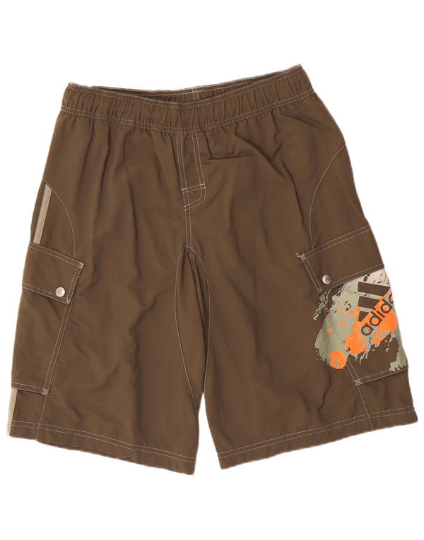 Мужские шорты карго ADIDAS Medium W32, коричневый нейлон