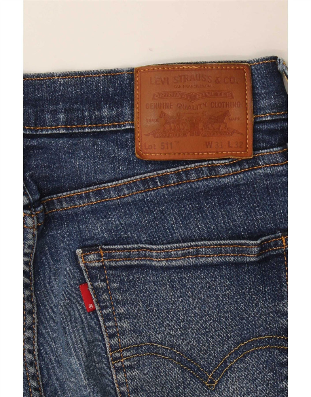 Мужские джинсы Levi's Slim 511 W31 L32 синие, хлопок