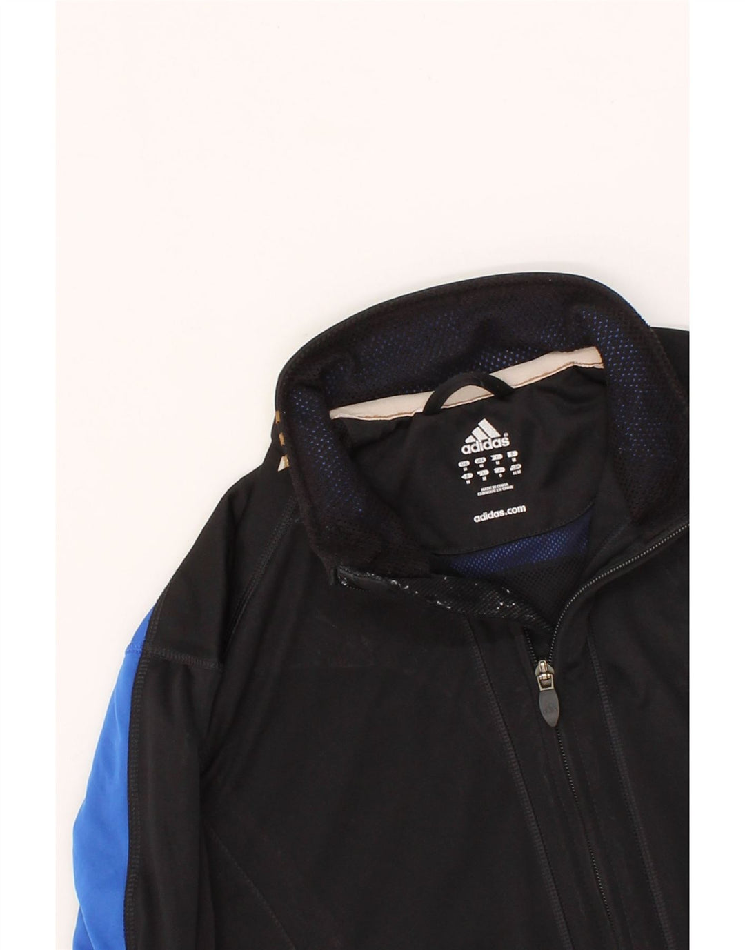 ADIDAS Mens Tracksuit Top Jacket Medium Black Colourblock Vintage Adidas and Second-Hand Adidas from Messina Hembry 
