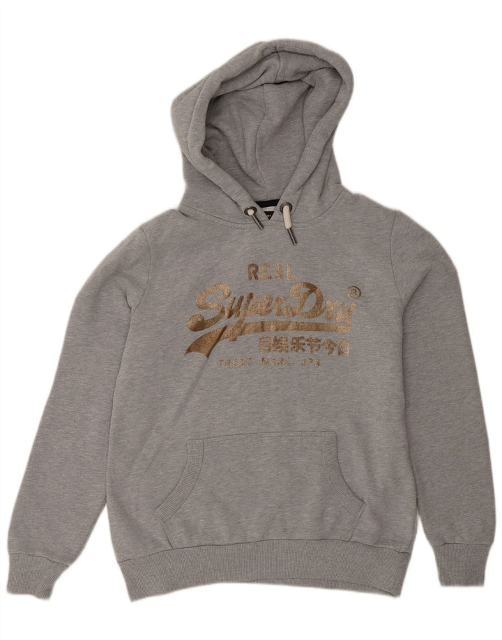 Женский джемпер с капюшоном Superdry UK 12 средний серый