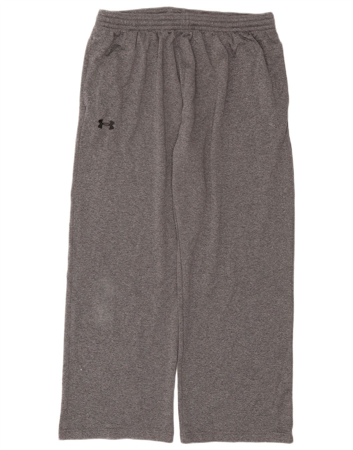Мужские спортивные брюки Under Armour XL серого цвета с крапинками из полиэстера