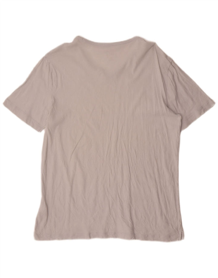 Мужская футболка Gap из хлопка среднего серого цвета