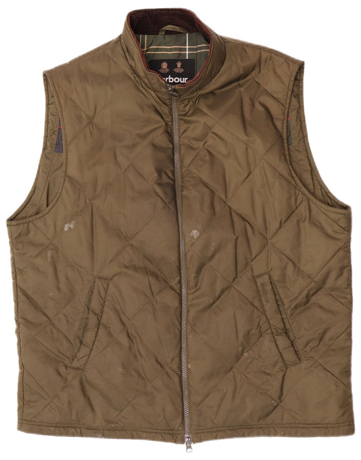 Мужской стеганый жилет Barbour UK 42 XL хаки из полиамида