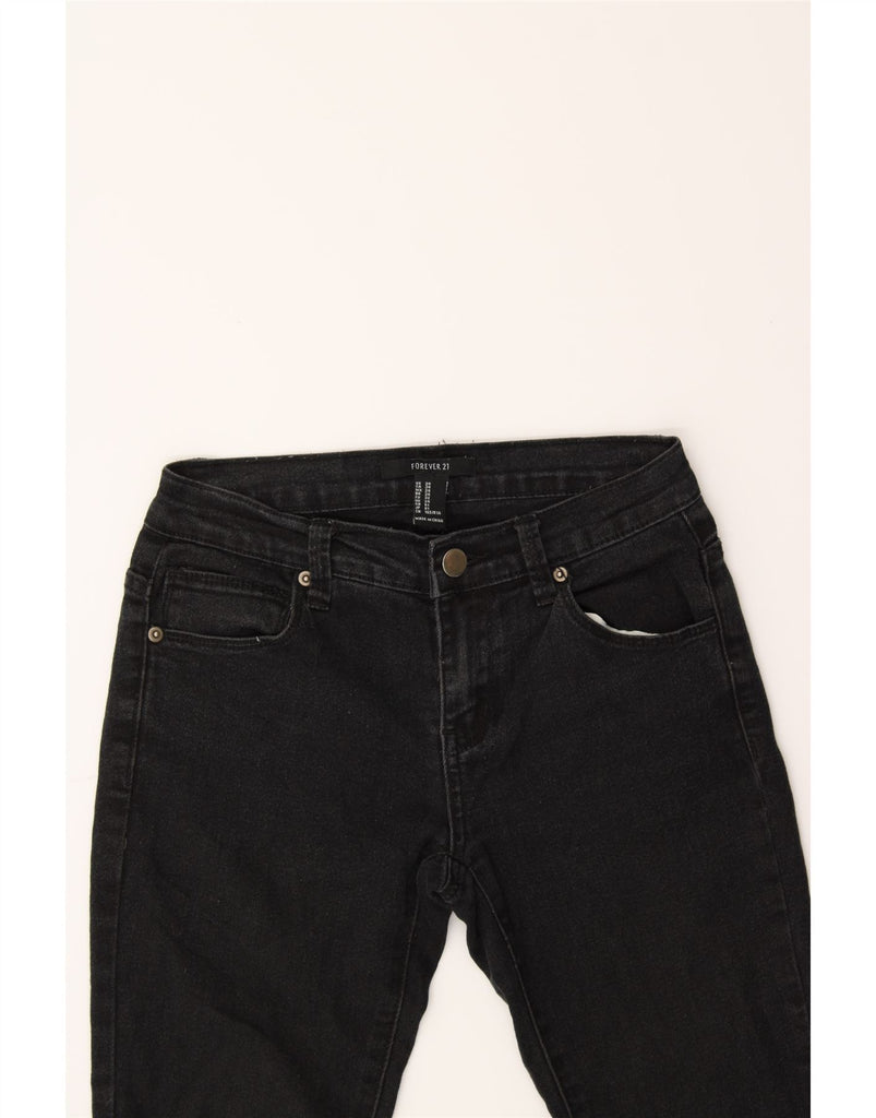 FOREVER 21 Womens Skinny Jeans W24 L29 Black Cotton Vintage Forever 21 and Second-Hand Forever 21 from Messina Hembry 