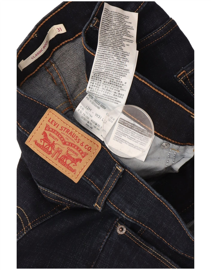Женские джинсы классического кроя Levi's Bootcut W31 L32, темно-синие, хлопок