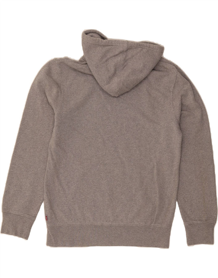 LEVI'S Mens Graphic Hoodie Jumper Medium Grey Cotton Vintage Levi's and Second-Hand Levi's from Messina Hembry 