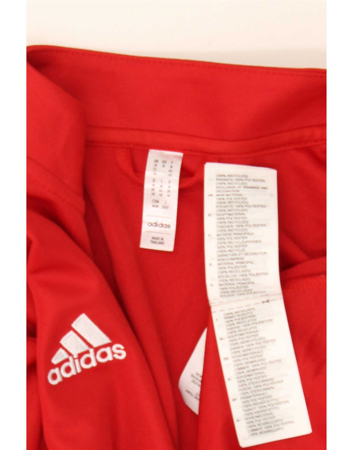 Женский спортивный костюм Adidas Aeroready, верхняя куртка, Великобритания, 12/14, средний красный полиэстер