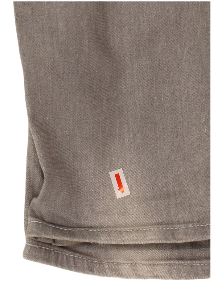 ARMANI JUNIOR Узкие джинсы для девочек 11-12 лет W26 L29 Серый хлопок