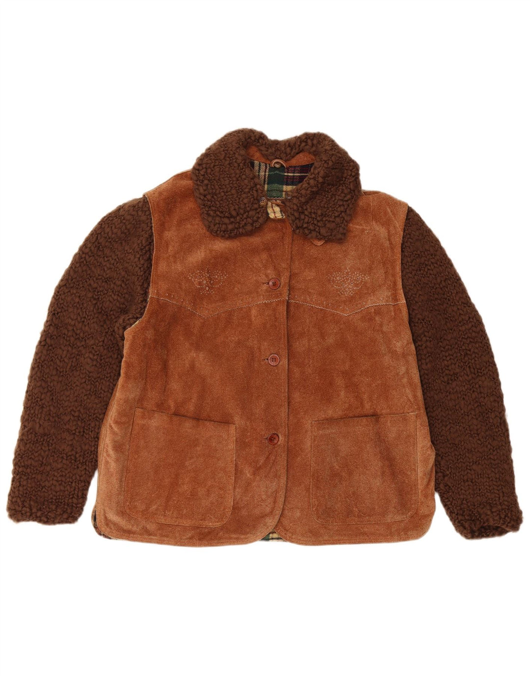 Женская замшевая куртка Conbipel IT 44 Medium Brown Leather