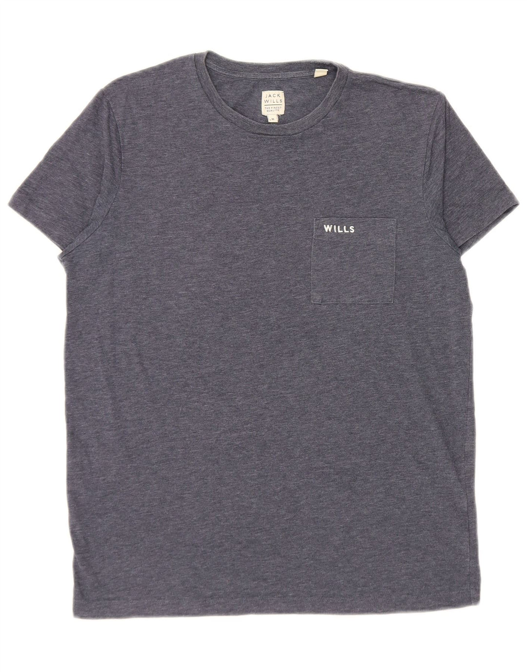 Мужская футболка Jack Wills Top Medium Темно-синяя в крапинку из хлопка