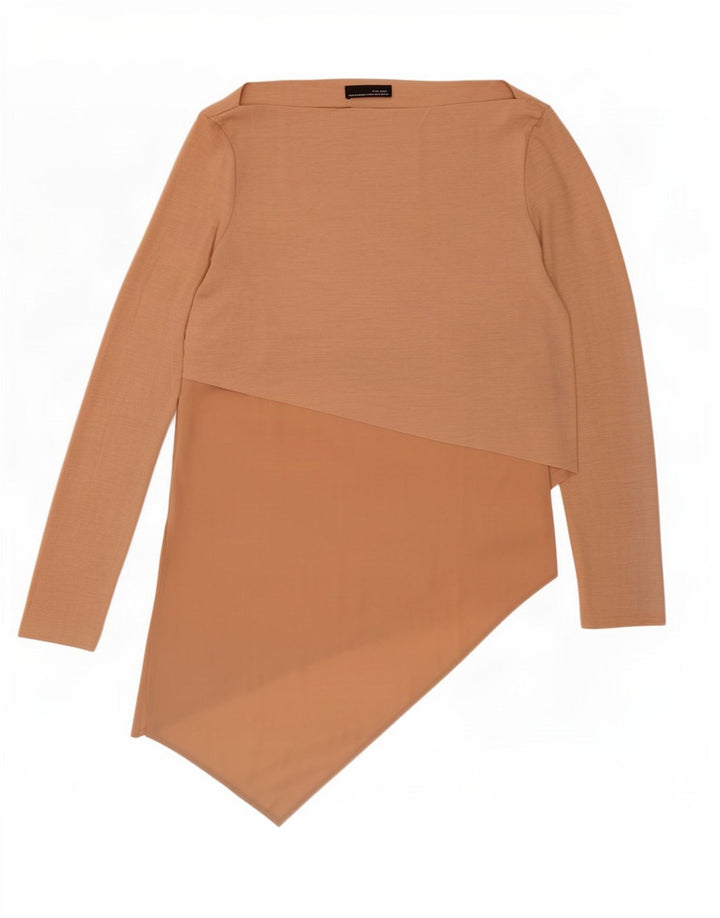 Женская асимметричная туника Zara UK 12 Medium Beige