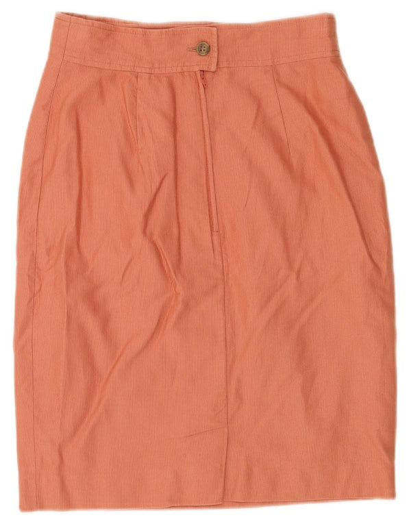 Женская юбка-карандаш Marella с высокой талией UK 12 Medium W24 Оранжевый хлопок