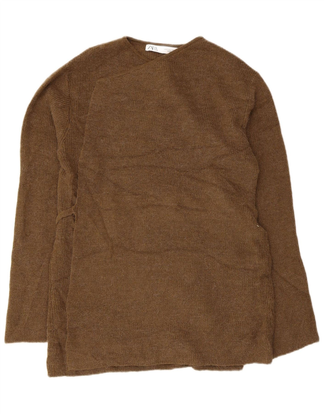 Женский кардиган с запахом Zara UK 10, маленький цвет хаки, полиамид