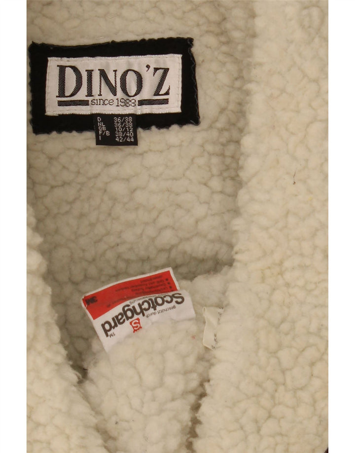 Женская короткая дубленка оверсайз DINO' Z, Великобритания, 10/12, маленькая, коричневая