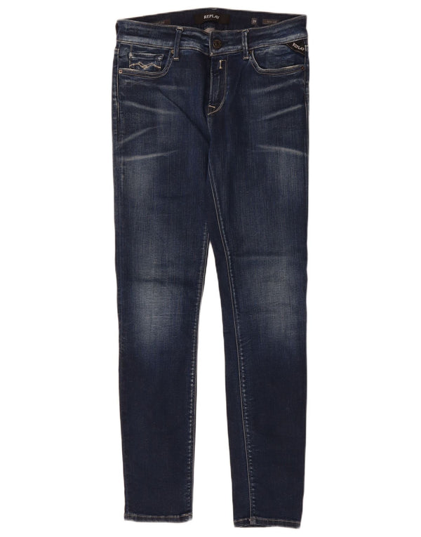 Новые женские джинсы скинни Luz REPLAY W29 L29, темно-синий, хлопок