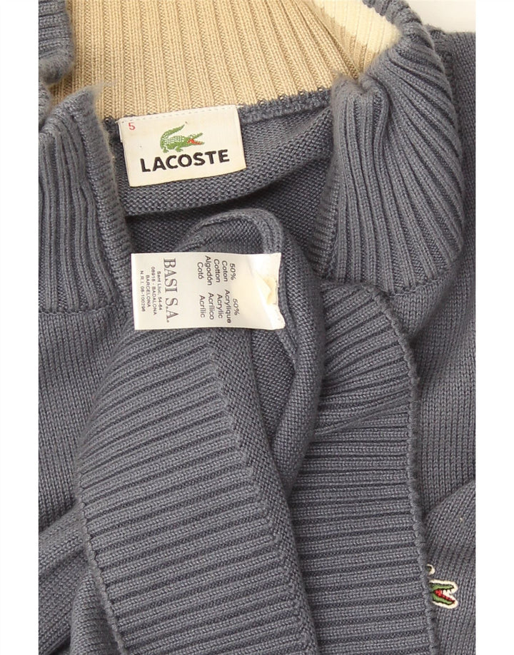 Мужской кардиган Lacoste, размер 5, большой серый хлопок