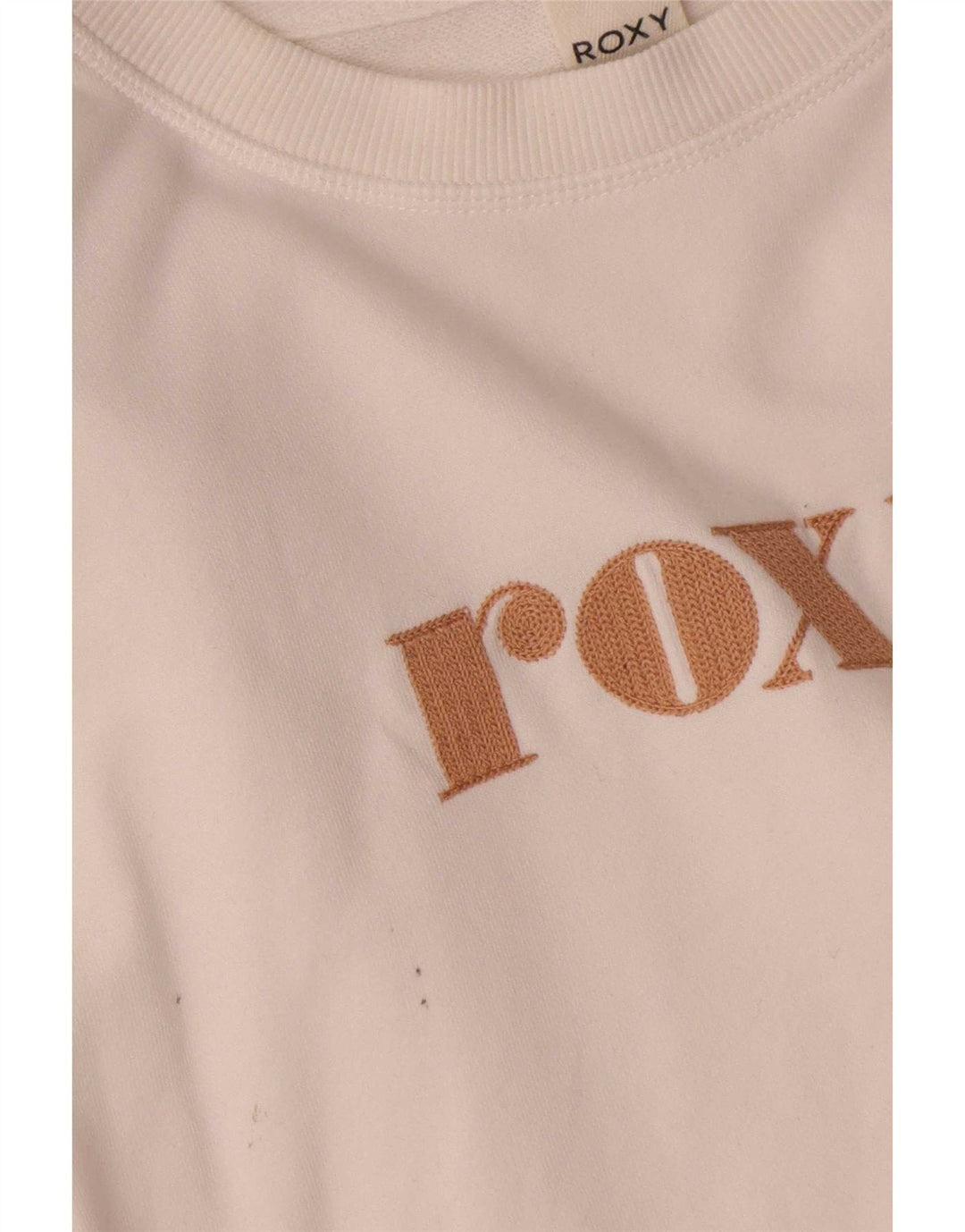 Женский укороченный джемпер большого размера Roxy с графическим рисунком, Великобритания, 10, маленький белый