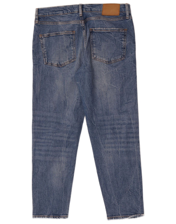 Женские потертые узкие джинсы Zara EU 40 Medium W30 L26 Синие