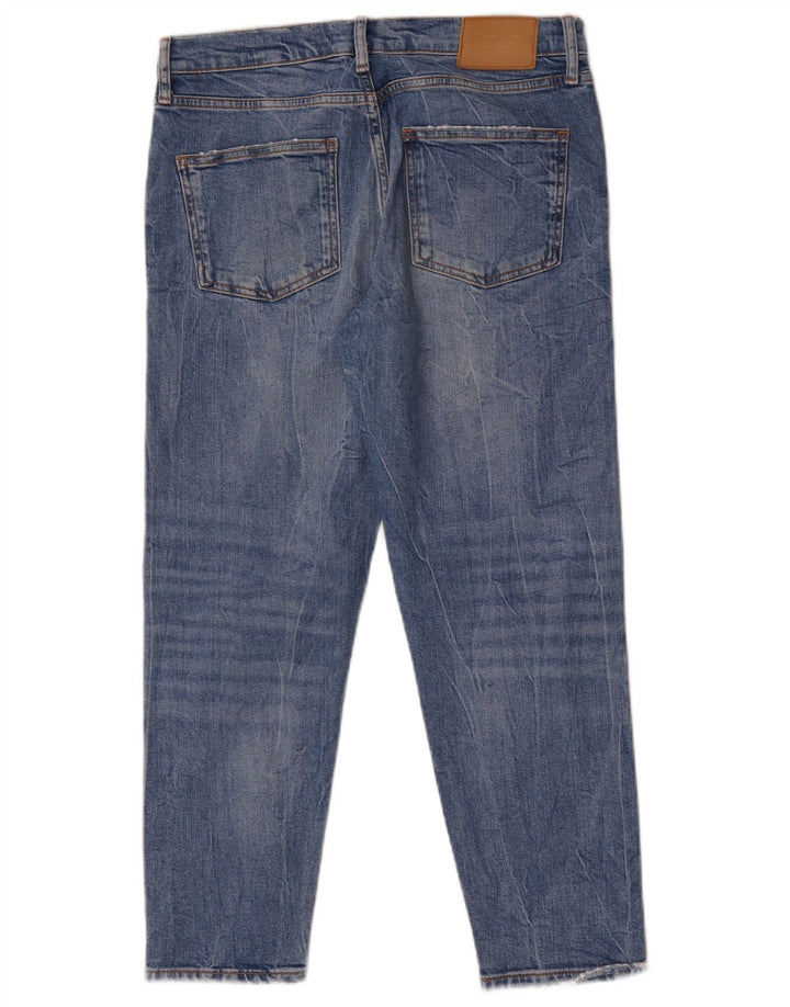 Женские потертые узкие джинсы Zara EU 40 Medium W30 L26 Синие