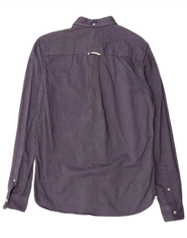 Мужская рубашка Fred Perry, маленькая, темно-синяя, хлопок