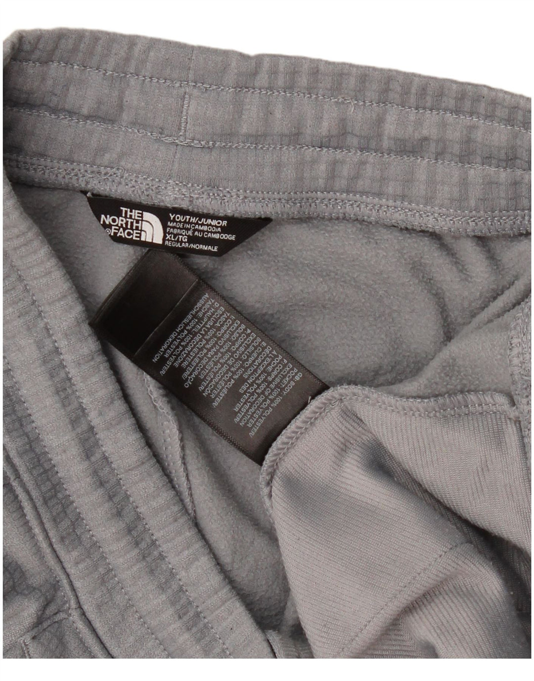 THE NORTH FACE Спортивные шорты с графическим рисунком для мальчиков 14–15 лет, XL, серый полиэстер