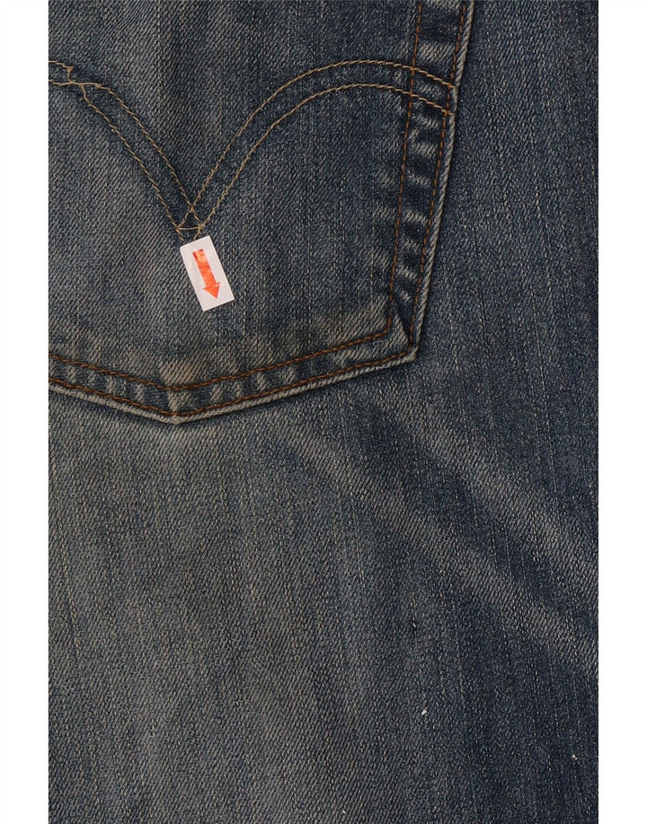 Мужские прямые джинсы LEVI'S 506 W36 L34 синие, хлопок