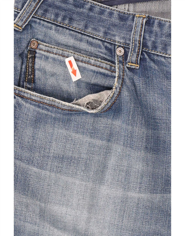 Женские прямые джинсы Armani W32 L30 синие, хлопок