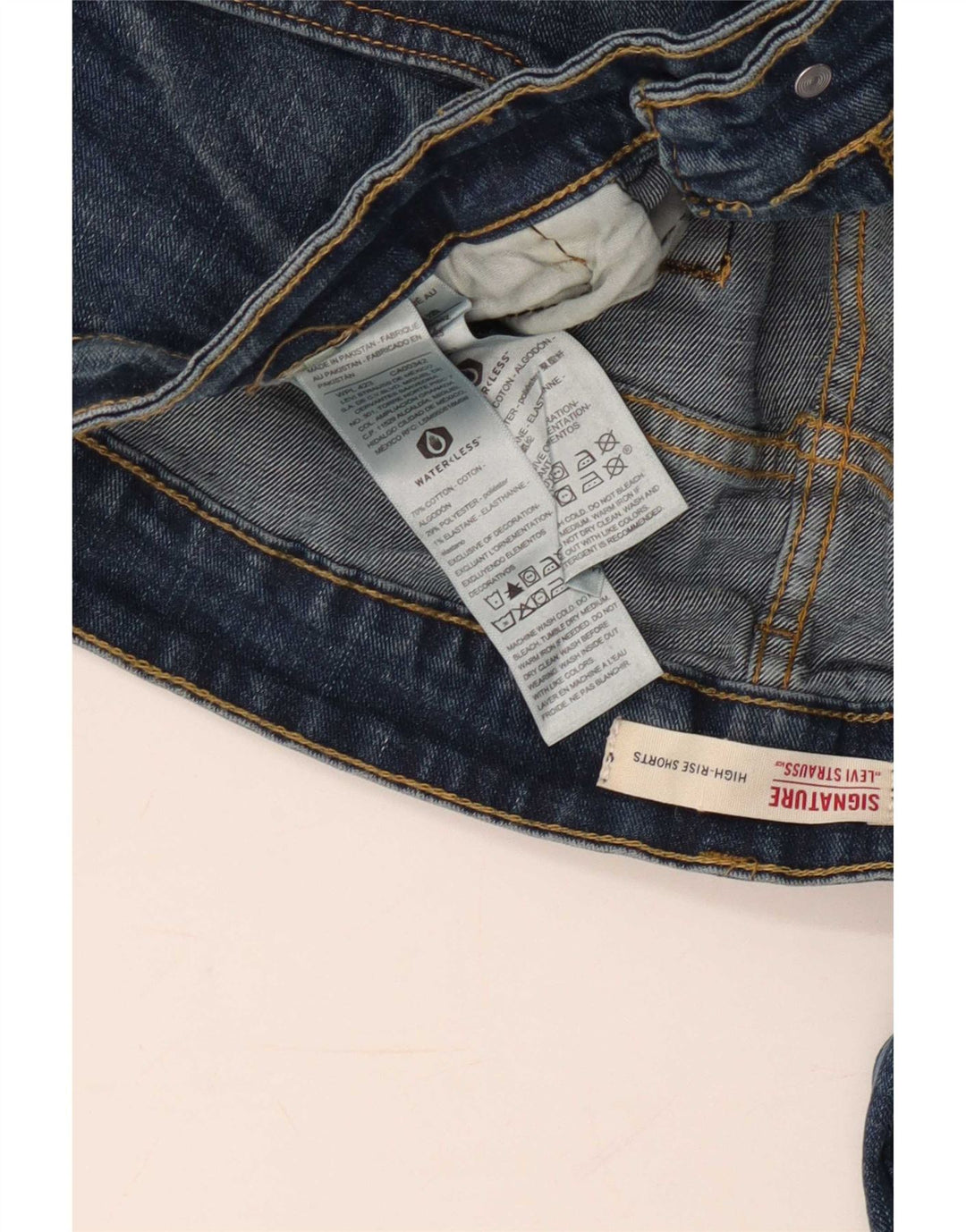 Мужские джинсы Levi's 511 с высокой посадкой W38 L32, синие, хлопок