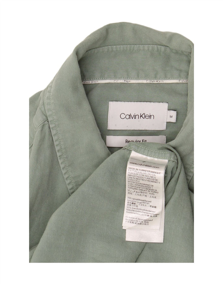 Calvin Klein Мужская рубашка стандартного кроя среднего размера из лиоцелла